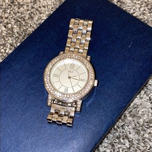 BKE Silver & Crystal Ladies Watch
